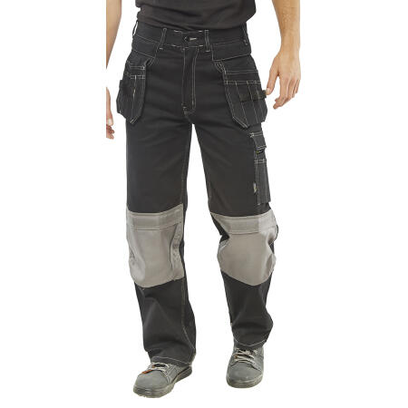 Beeswift Kington Multi Pocket Trousers Black