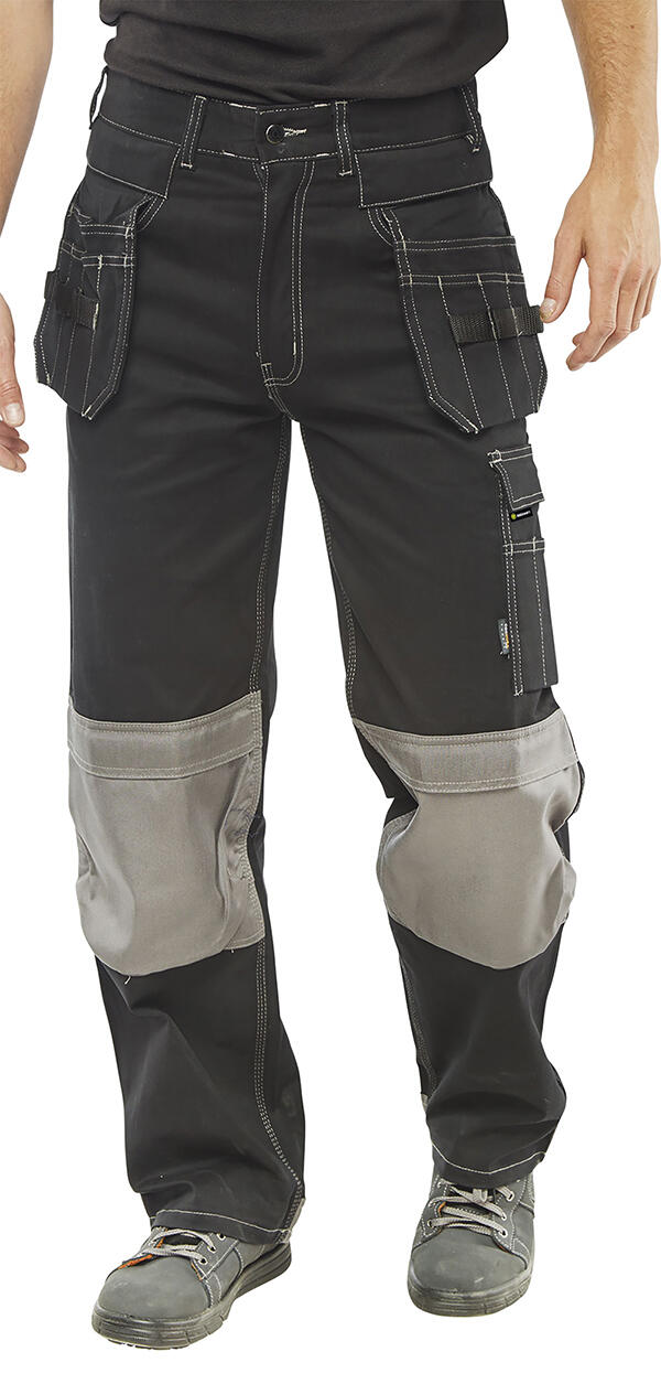 Beeswift Kington Multi Pocket Trousers Black