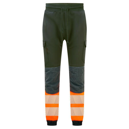 KX341 PW3 Hi-Vis Flexi Class 1 Joggers Black/Orange