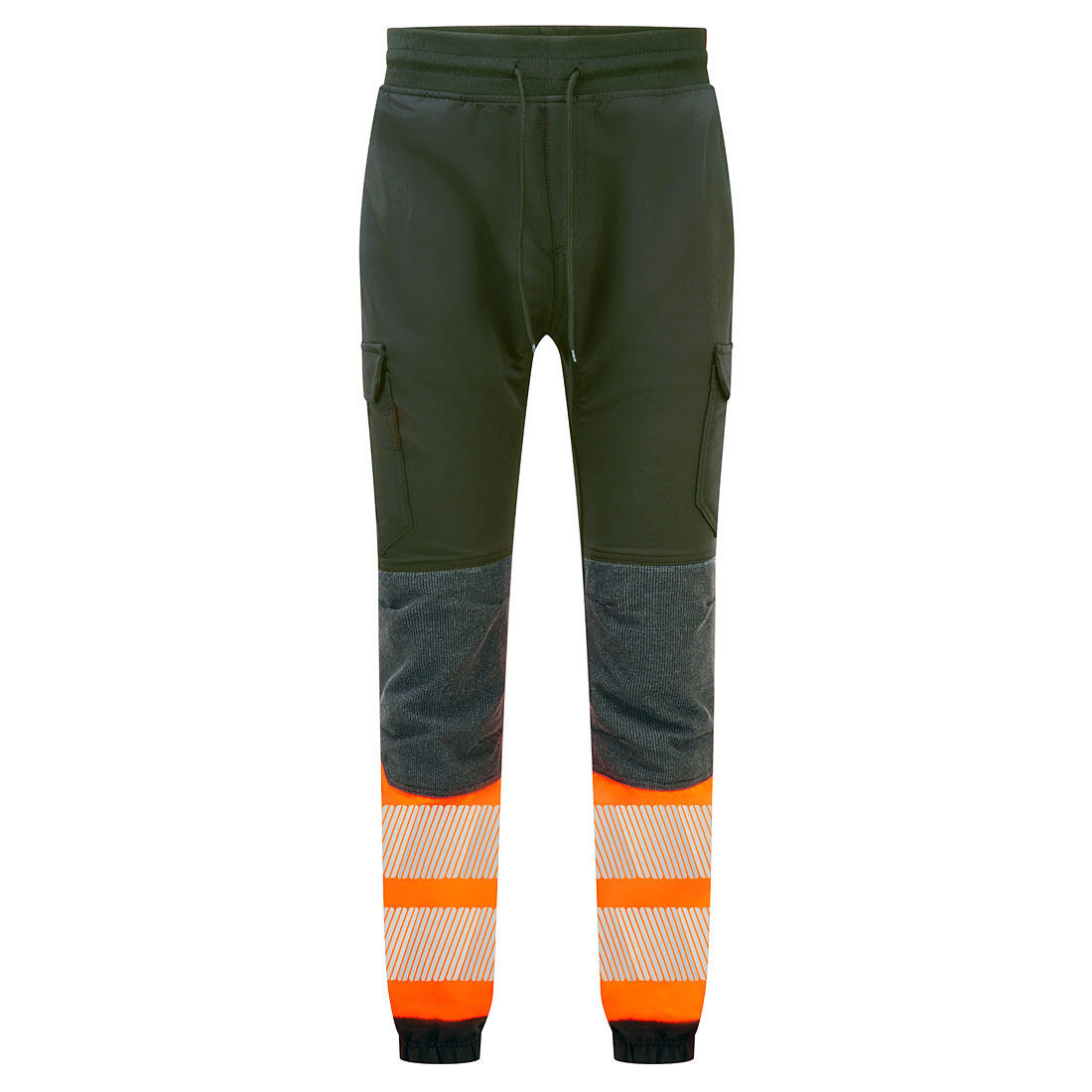 KX341 PW3 Hi-Vis Flexi Class 1 Joggers Black/Orange