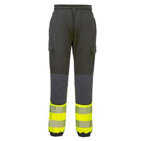 KX341 PW3 Hi-Vis Flexi Class 1 Joggers Black/Yellow