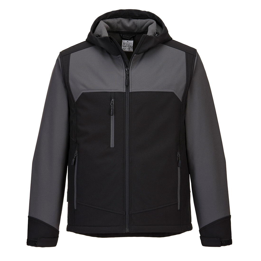Portwest KX362 KX3 Hooded Softshell (3L) Black/Grey