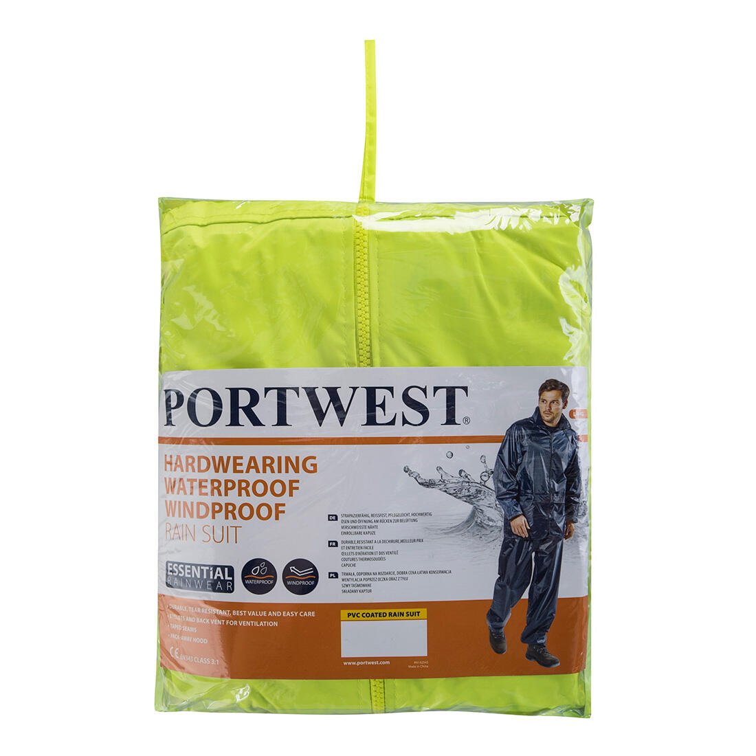 L440 Essentials Rainsuit (2 Piece Suit) Yellow