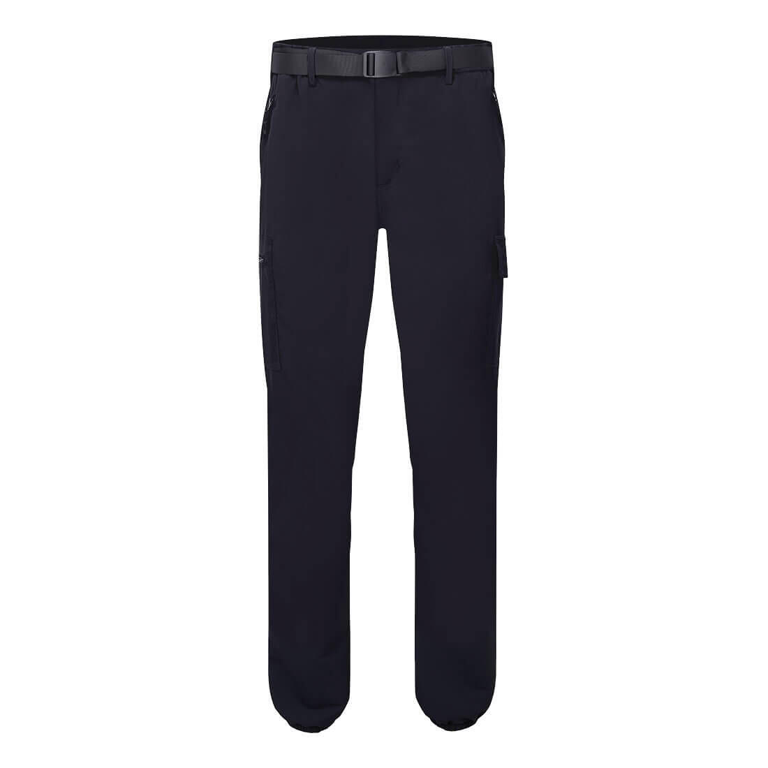 L712 Stretch Lightweight Cuffed Trousers Black Short