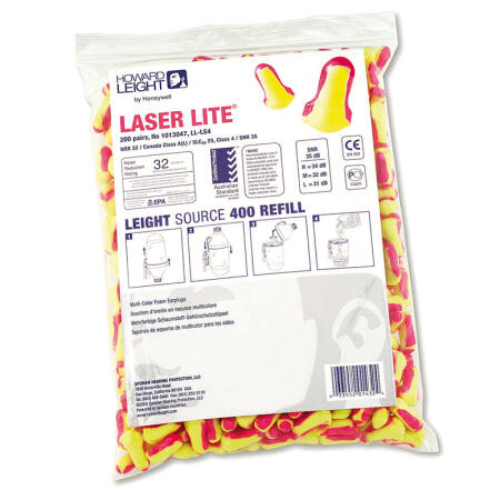 Honeywell Laser Lite Ls400 Refill - 200 Pairs Yellow