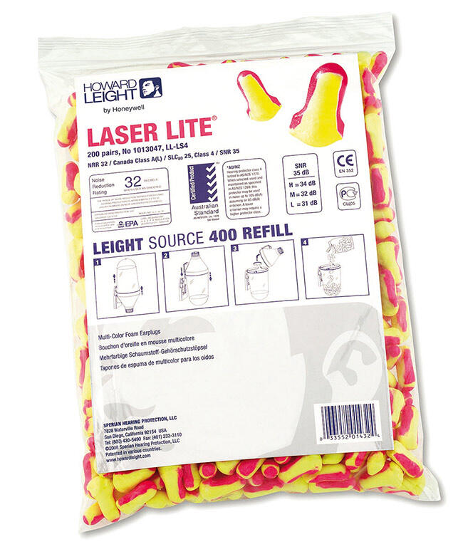 Honeywell Laser Lite Ls400 Refill - 200 Pairs Yellow