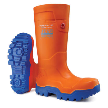 Dunlop Purofort Fieldpro Thermo+ Full Safety Wellington Orange
