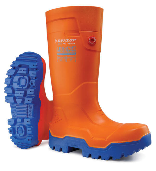 Dunlop Purofort Fieldpro Thermo+ Full Safety Wellington Orange