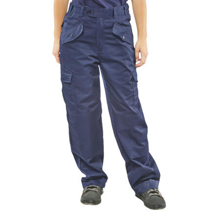 Beeswift Ladies Polycotton Trousers Navy Blue