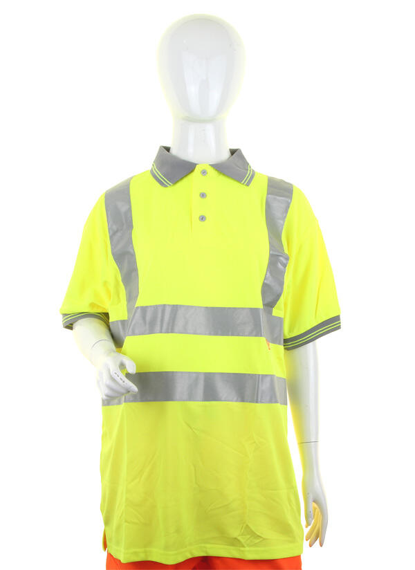 Beeswift Ladies Hi-Vis Short Sleeve Polo Shirt Saturn Yellow