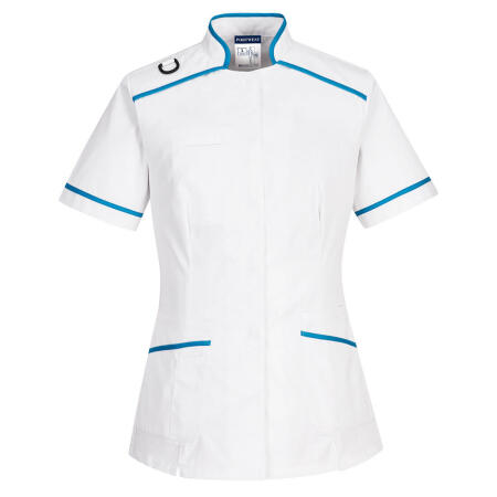 LW21 Medical Tunic White/Aqua