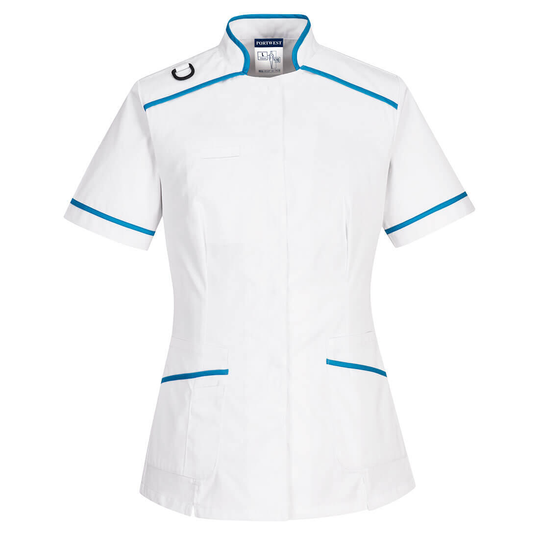 LW21 Medical Tunic White/Aqua