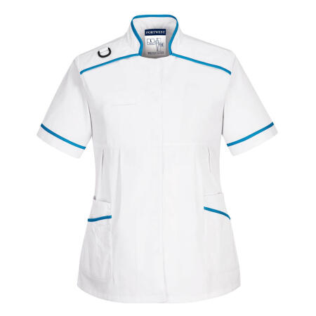 Portwest LW22 Medical Maternity Tunic White/Aqua