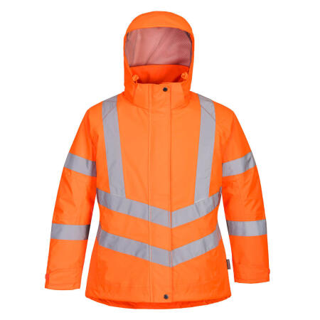 LW74 Hi-Vis Women's Winter Jacket Orange