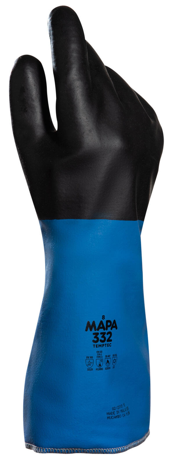 Mapa Temp-Tec 332 Gauntlet Gloves Black/Blue