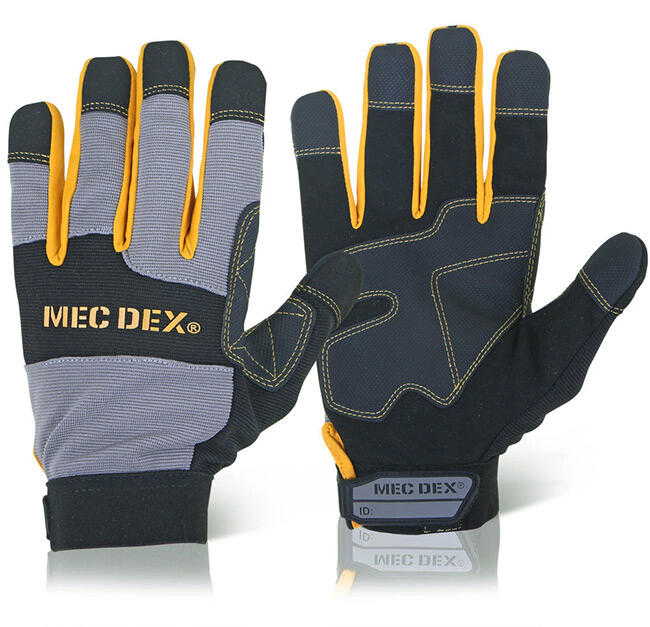Mecdex Work Passion Impact Mechanics Gloves Black/Grey