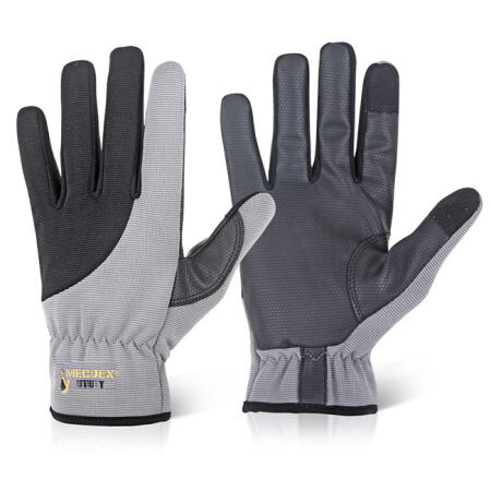 Mecdex Touch Utility Mechanics Gloves Black/Grey