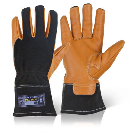 Mecdex Flux Welder Mechanics Gloves Tan