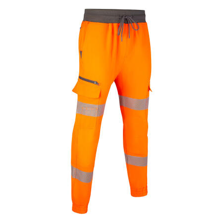Womens Hi-Vis Work Joggers Orange
