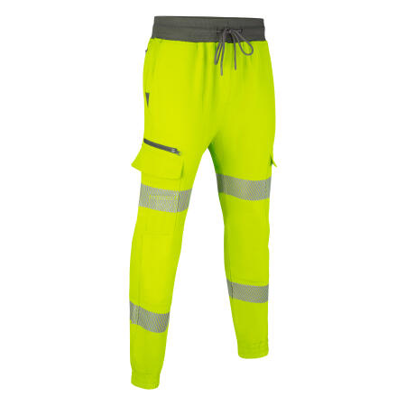 Mens Hi-Vis Work Joggers Saturn Yellow