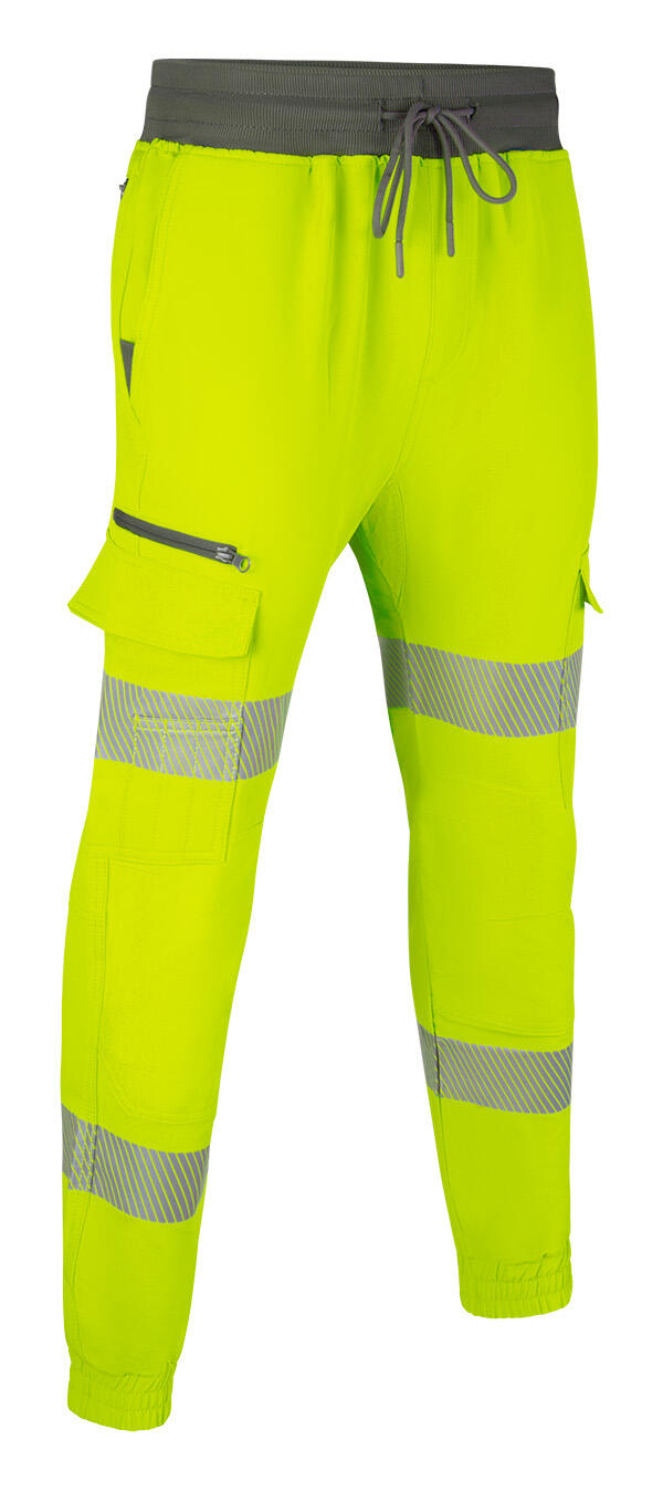 Mens Hi-Vis Work Joggers Saturn Yellow
