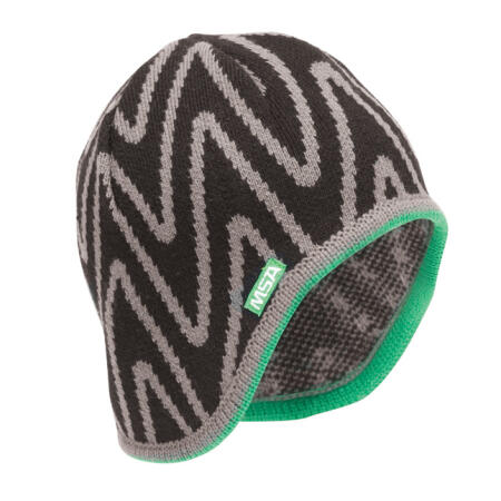 Msa V-Gard Hard Hat Liner Knit Cap  Black/Grey