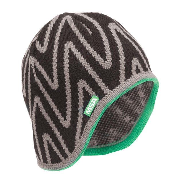 Msa V-Gard Hard Hat Liner Knit Cap Black/Grey