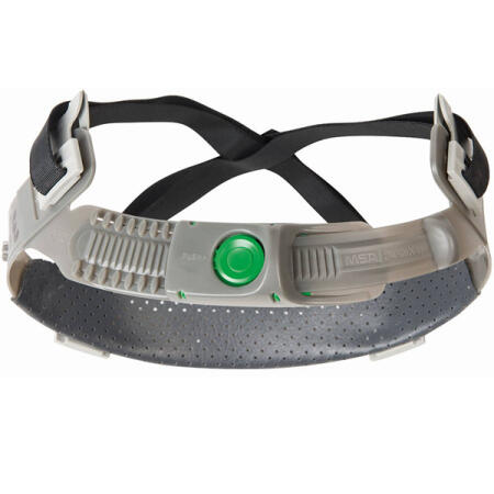 Msa Push-Key Suspension With Sewn In Pvc Sweatband For Safety Helmets Black