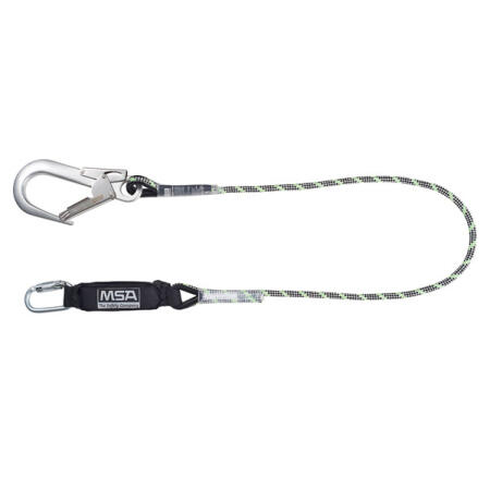 Msa 1.8M Kernmantle Energy Absorbing Lanyard Chrome