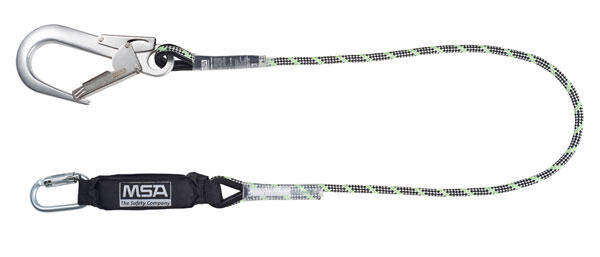 Msa 1.8M Kernmantle Energy Absorbing Lanyard Chrome