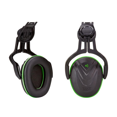 Msa V-Gard Helmet Mounted Ear Defenders Snr28 Green