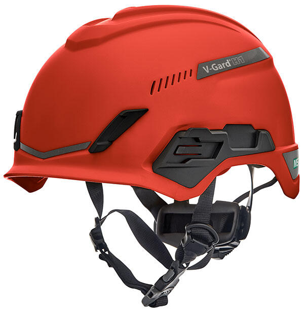 Msa V-Gard H1 Tri-Vented Safety Helmet Red