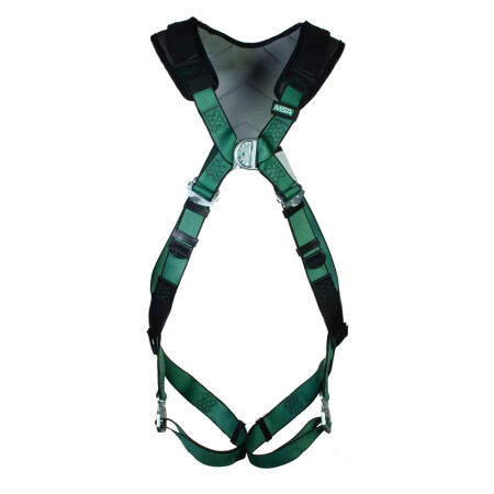 Msa Xl V-Form Back/Chest D-Ring Bayonet Harness Green