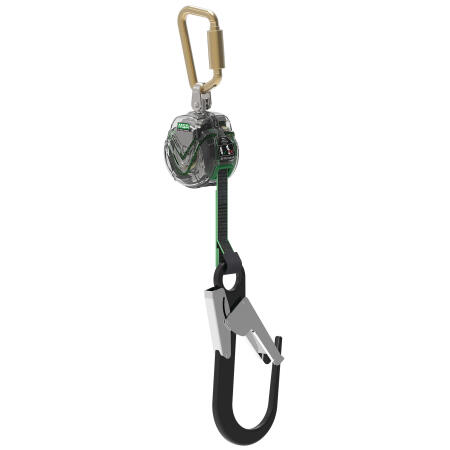 Msa V-Tec Mini Personal Limiter 1.8M Aluminium S Hook Shock Single Leg Chrome