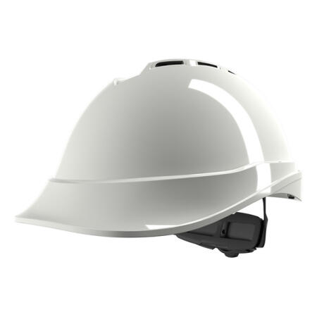 Msa V-Gard 200 Fas-Trac Iii Vented Safety Helmet White
