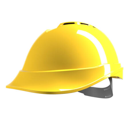 Msa V-Gard 200 Vented Safety Helmet Yellow