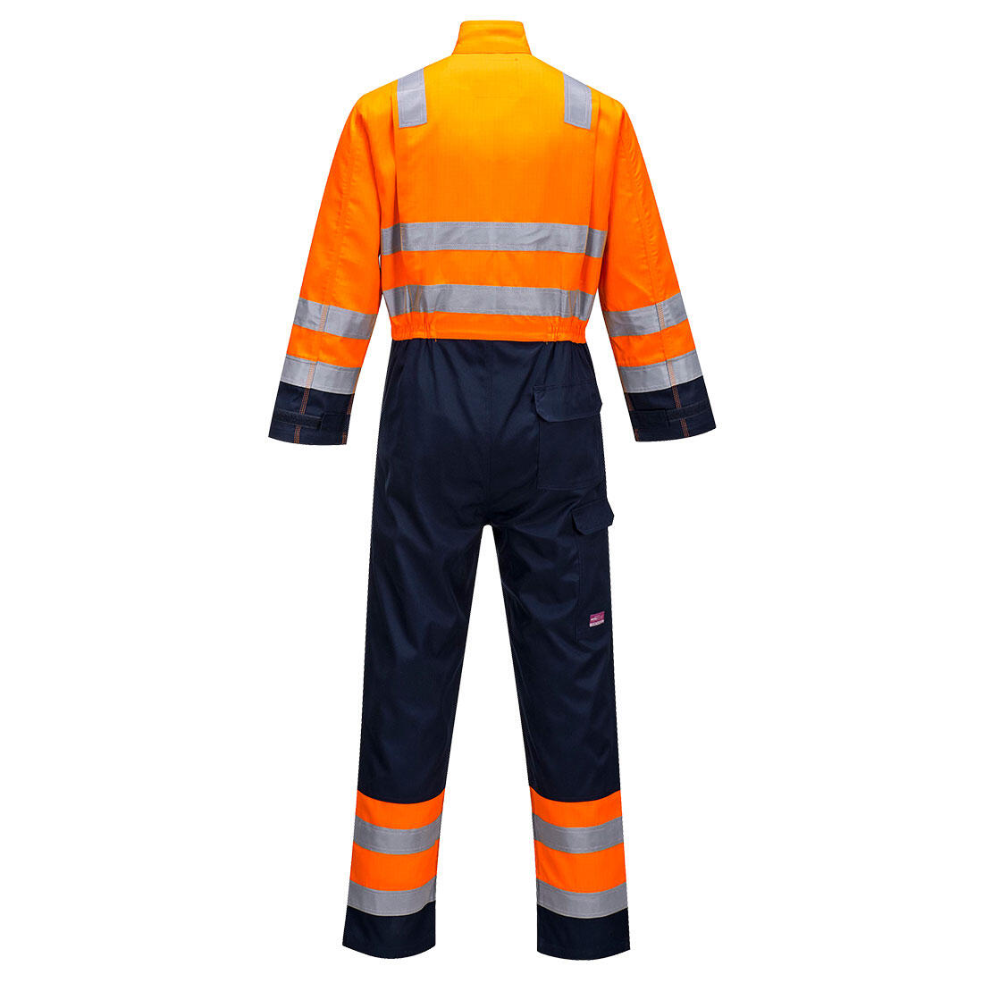 MV29 Modaflame Work HVO Multi-Norm Contrast Coverall Orange/Navy - Image 2