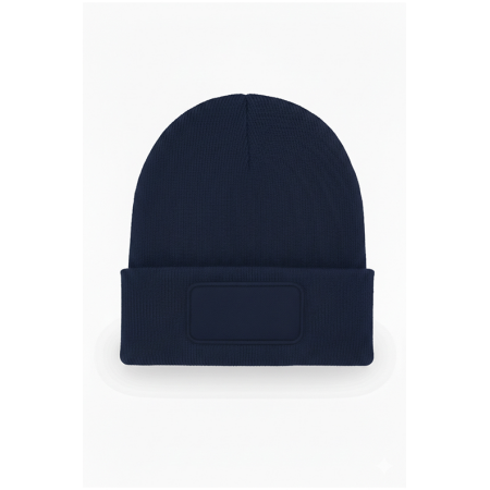 Uneek Clothing UC411 Navy Rectangular Patch Beanie