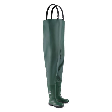 Dunlop Work-It Full Safety Chest Wader Green