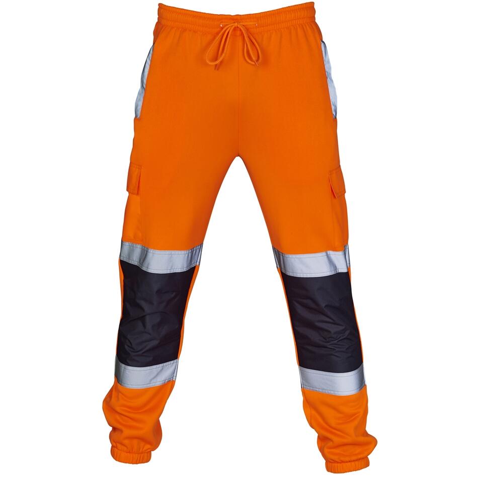 Supertouch Orange/Navy Hi Vis 2 Tone Jogging Bottoms