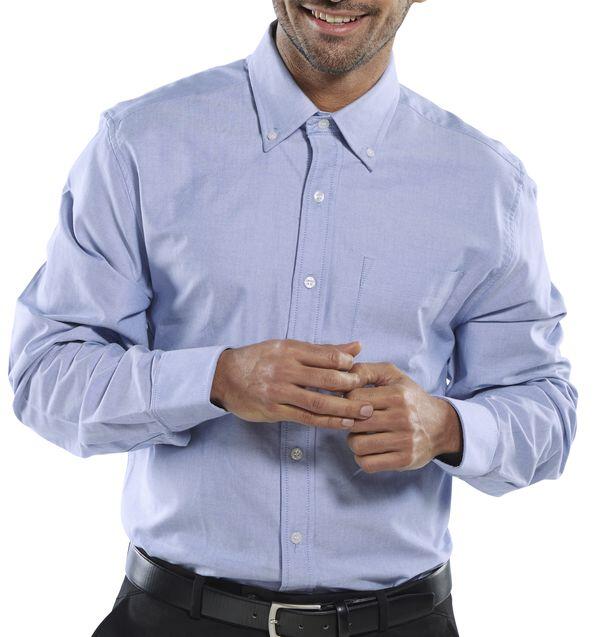 Beeswift Oxford Shirt Long Sleeve Blue