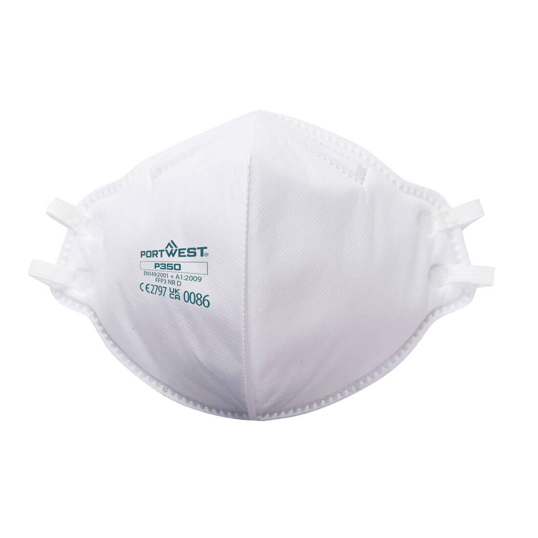 P350 FFP3 Dolomite Fold Flat Respirator (Pk20) White