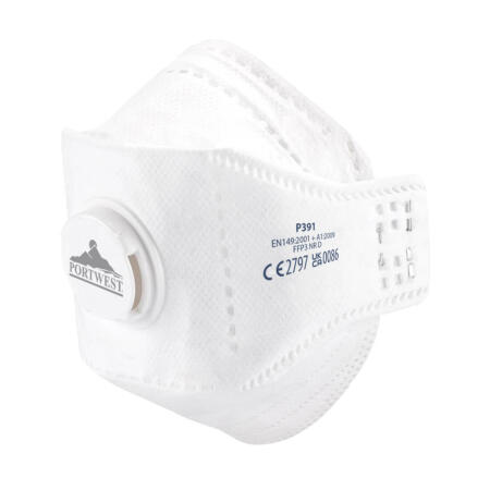 P391 EAGLE FFP3 Valved Dolomite Fold Flat Respirator (Pk10) White
