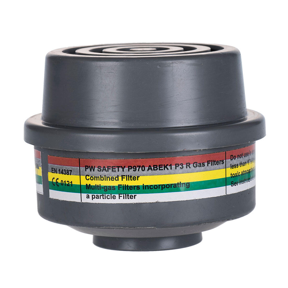 P970 ABEK1P3 Combination Filter Special Thread Connection (Pk4) Grey