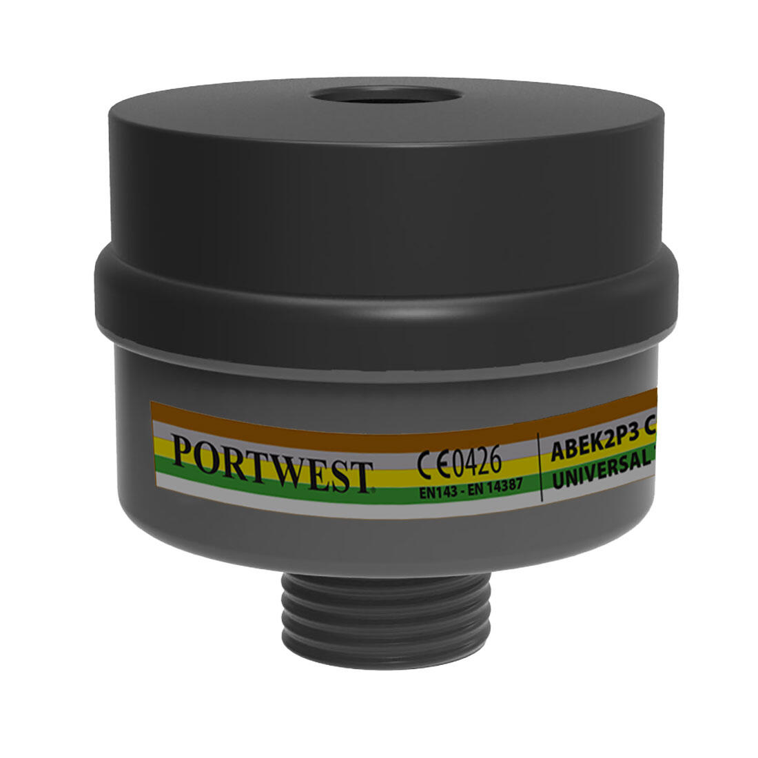 P976 ABEK2P3 Combination Filter Universal Thread (Pk4) Black