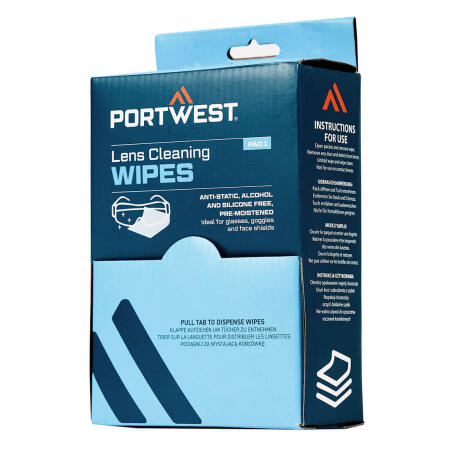 PA01 Lens Cleaning Wipes (100 towelettes) White
