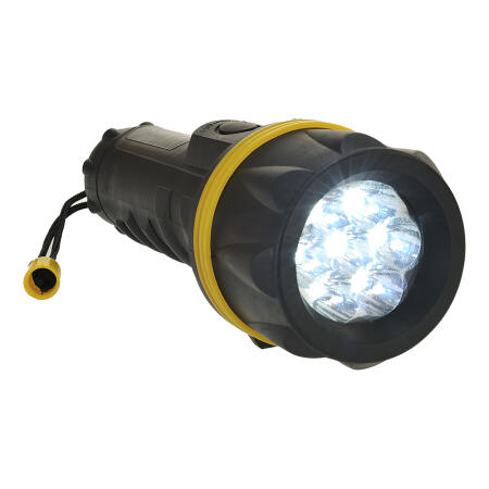 Portwest PA60 7 LED Rubber Torch  Yellow/Black