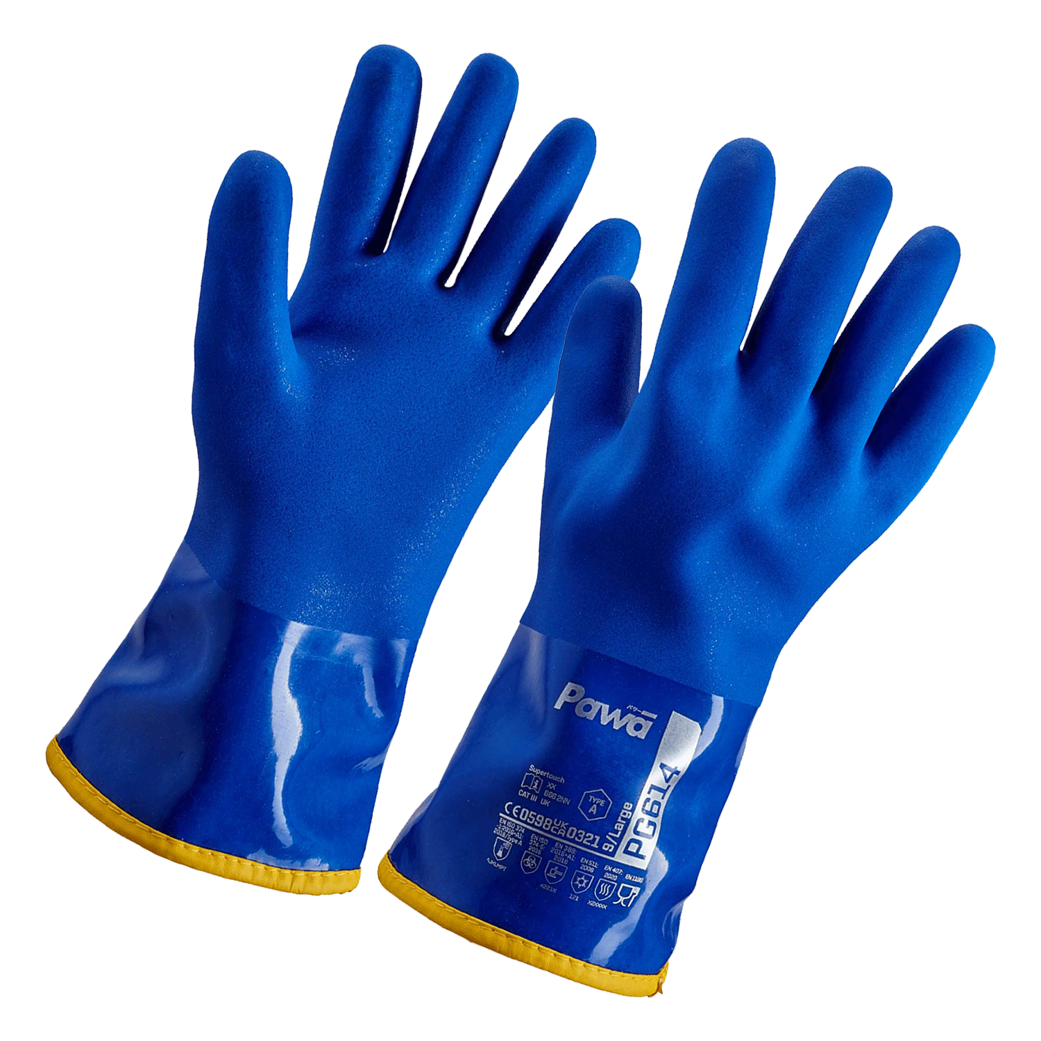 Pawa Blue Pawa PG614 Type A Chemical-Resistant Thermal Gloves