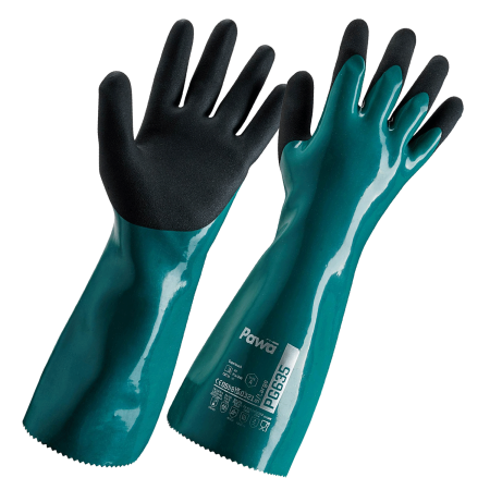 Pawa Green Pawa PG635 Type A Chemical Resistant Heavy-Duty Gauntlet