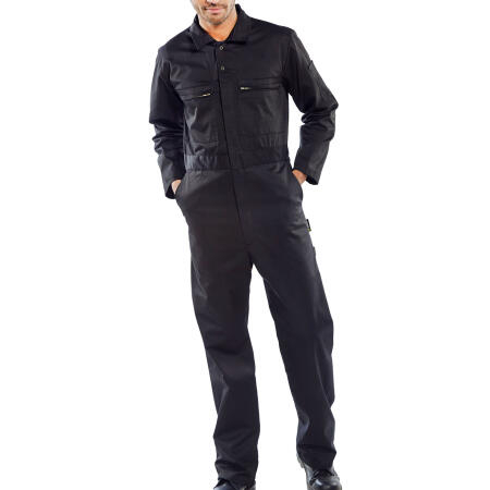 Beeswift Heavyweight Boilersuit Black